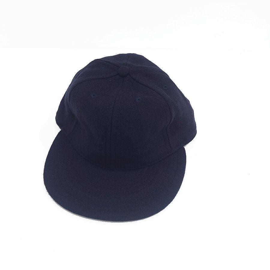 COOPERSTOWN BALL CAP / SOLID / NAVY / LEATHER STRAP / MADE IN USA
