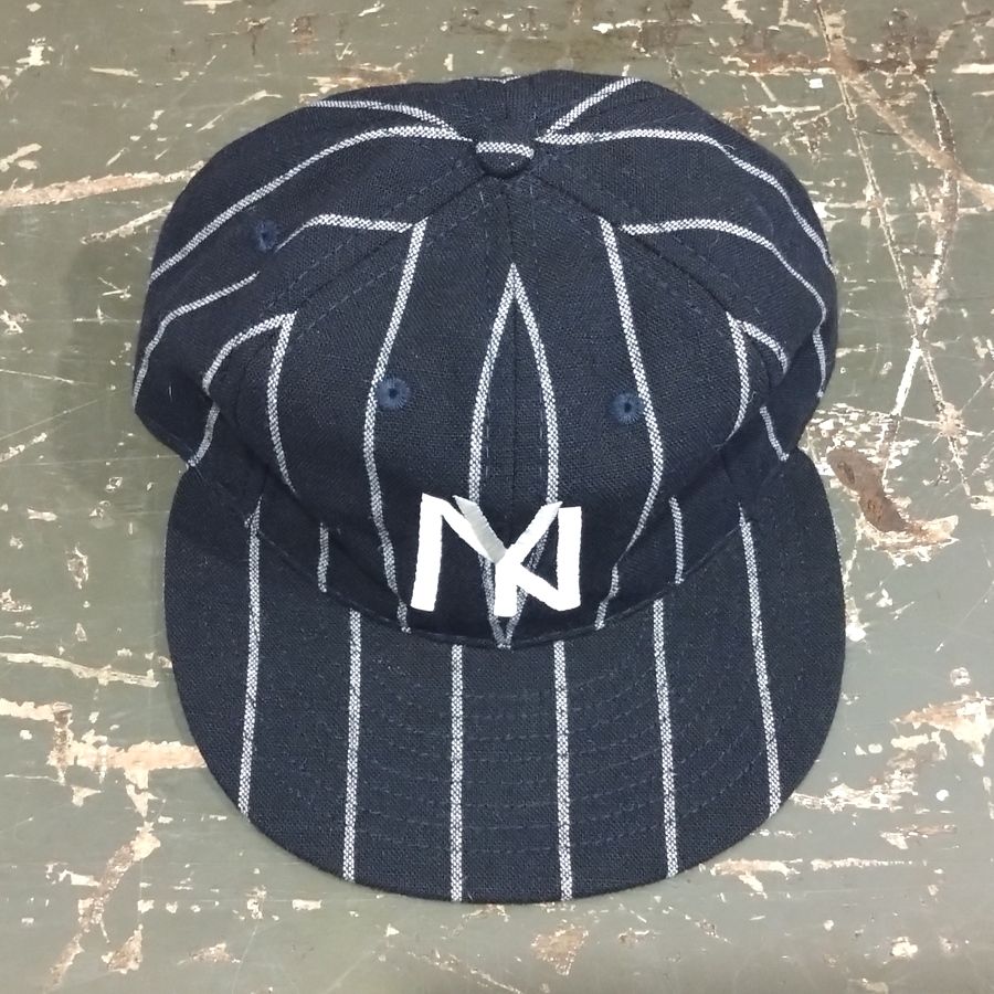EBBETS FIELD FLANNELS / TEAM -1935 NEYYORK BLACK YANKEES / PINSTRIPE: Navy×Cream / Wool Flannels / MADE IN USA