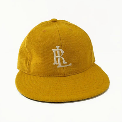 COOPERSTOWN BALL CAP / 1921 ARKANSAS TRAVELLERS / GOLD / WOOL FLANNEL / ELASTIC / MADE IN USA