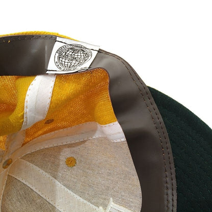 COOPERSTOWN BALL CAP / 1921 ARKANSAS TRAVELLERS / GOLD / WOOL FLANNEL / ELASTIC / MADE IN USA