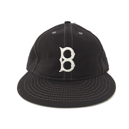 COOPERSTOWN BALL CAP / 1947 Baltimore Elite Giants / BLACK / WOOL FLANNEL / ELASTIC / MADE IN USA