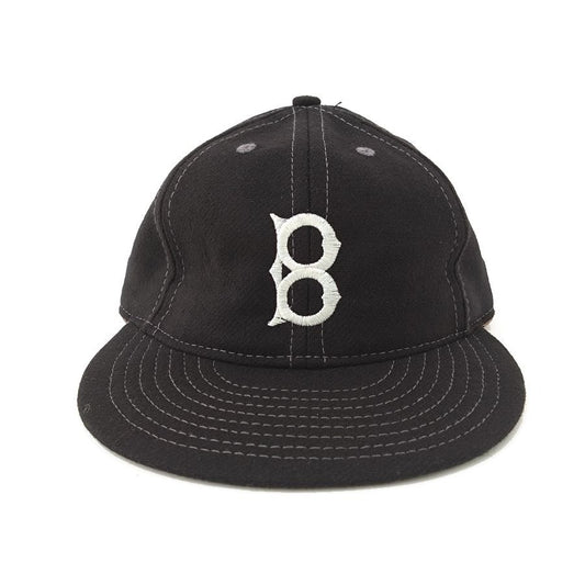 COOPERSTOWN BALL CAP / 1947 Baltimore Elite Giants / BLACK / WOOL FLANNEL / ELASTIC / MADE IN USA