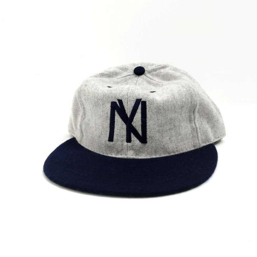 COOPERSTOWN BALL CAP / 1935 NEWYORK BLACK YANKEES / 2TONE(GRAY×NAVY) / Wool Flannel / MADE IN USA