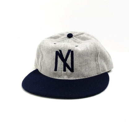 COOPERSTOWN BALL CAP / 1935 NEWYORK BLACK YANKEES / 2TONE(GRAY×NAVY) / Wool Flannel / MADE IN USA
