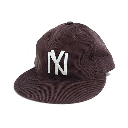 COOPERSTOWN BALL CAP / CORDUROY CAP / 1935 NEWYORK BLACK YANKEES / BROWN / SOFT VISOR / FELT / SPECIAL ORDER MODEL / MADE IN USA