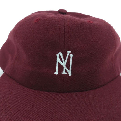 COOPERSTOWN BALL CAP / 1935 NEWYORK BLACK YANKEES / 30mm LOGO / WOOL SAGE / MAROON  / MADE IN USA