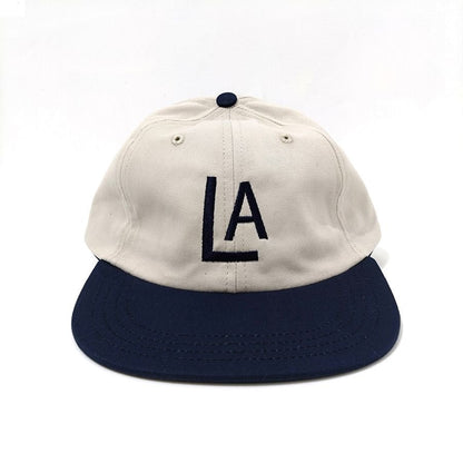 COOPERSTOWN BALL CAP / 1943 LOSANGELES ENGELES / STONE × NAVY / MADE IN USA