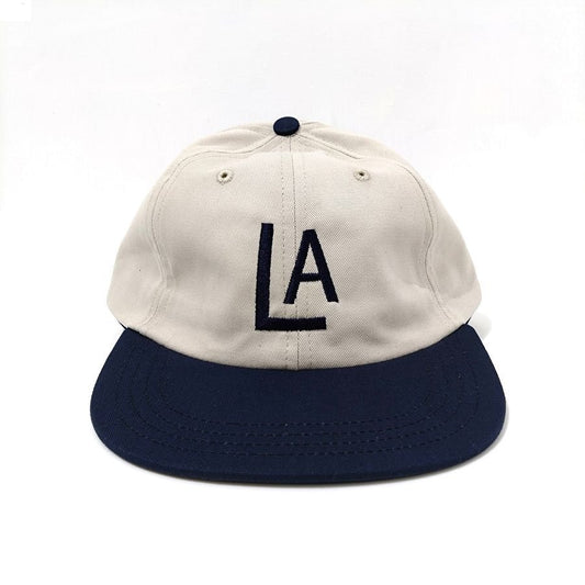 COOPERSTOWN BALL CAP / 1943 LOSANGELES ENGELES / STONE × NAVY / MADE IN USA