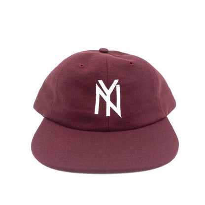COOPERSTOWN BALL CAP / 1951 NEWYORK BLACK YANKEES / WOOLSAGE / SNAP / MAROON / MADE IN USA