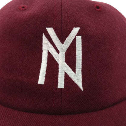 COOPERSTOWN BALL CAP / 1951 NEWYORK BLACK YANKEES / WOOLSAGE / SNAP / MAROON / MADE IN USA