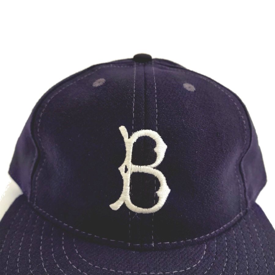 COOPERSTOWN BALL CAP / 1955 BROOKLYN DODGERS / NAVY / WOOL FLANNEL / FITTED / 2 SIZE / MADE IN USA