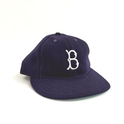 COOPERSTOWN BALL CAP / 1955 BROOKLYN DODGERS / NAVY / WOOL FLANNEL / FITTED / 2 SIZE / MADE IN USA