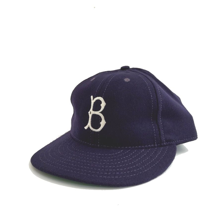 COOPERSTOWN BALL CAP / 1955 BROOKLYN DODGERS / NAVY / WOOL FLANNEL / FITTED / 2 SIZE / MADE IN USA