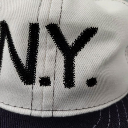 COOPERSTOWN BALL CAP / N.Y.(NEWYORK) / 2-TONE BASEBALL CAP / STITCH / WHITE×BLACK / ORGINAL S / SNAP / EXCLUSIVE / MADE IN USA