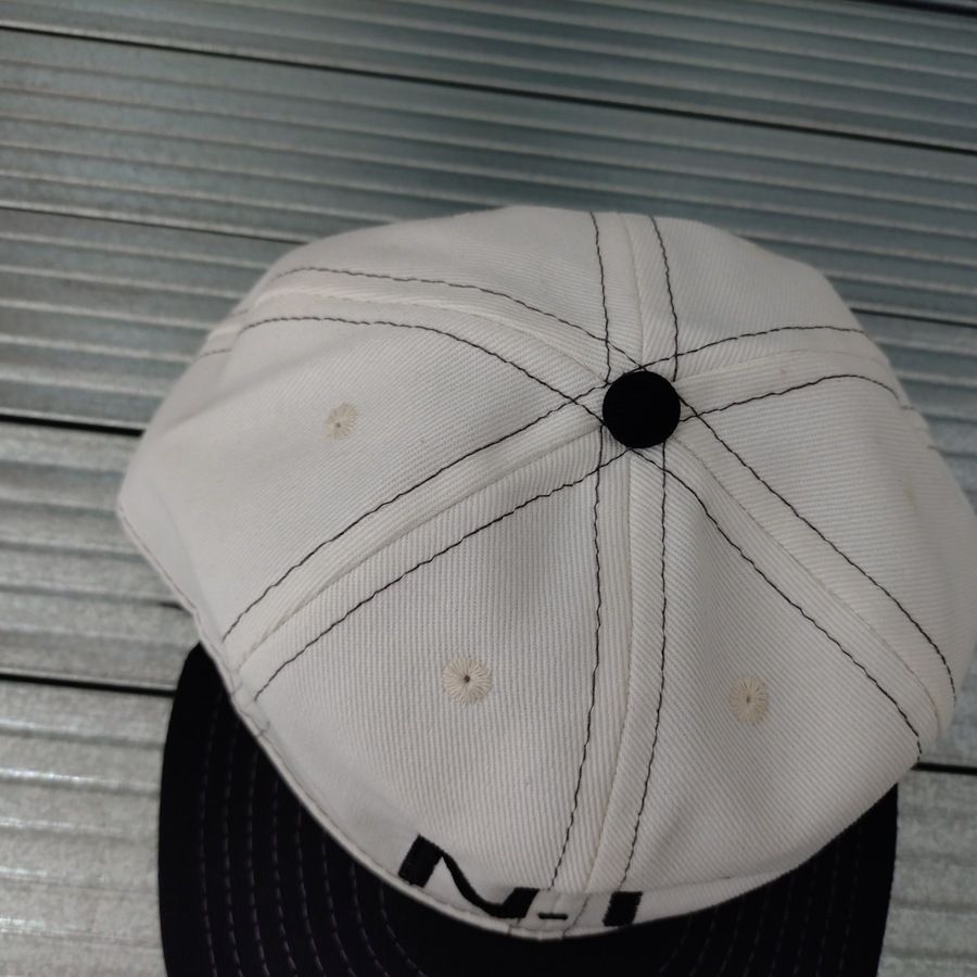 COOPERSTOWN BALL CAP / N.Y.(NEWYORK) / 2-TONE BASEBALL CAP / STITCH / WHITE×BLACK / ORGINAL S / SNAP / EXCLUSIVE / MADE IN USA