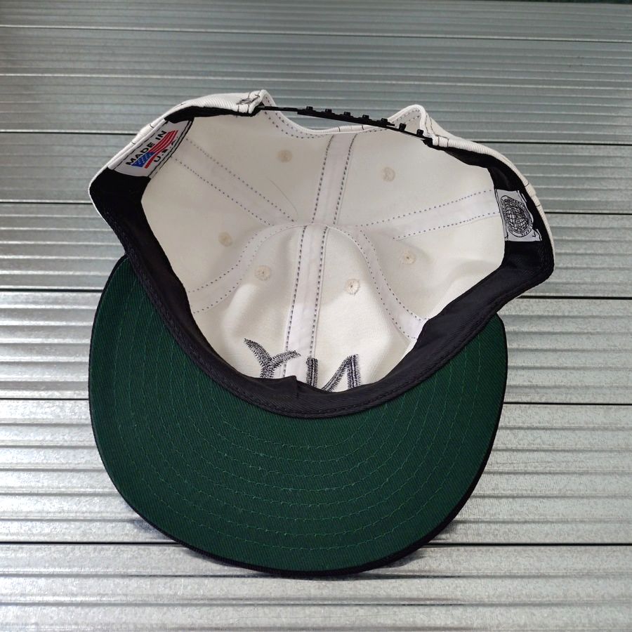 COOPERSTOWN BALL CAP / N.Y.(NEWYORK) / 2-TONE BASEBALL CAP / STITCH / WHITE×BLACK / ORGINAL S / SNAP / EXCLUSIVE / MADE IN USA