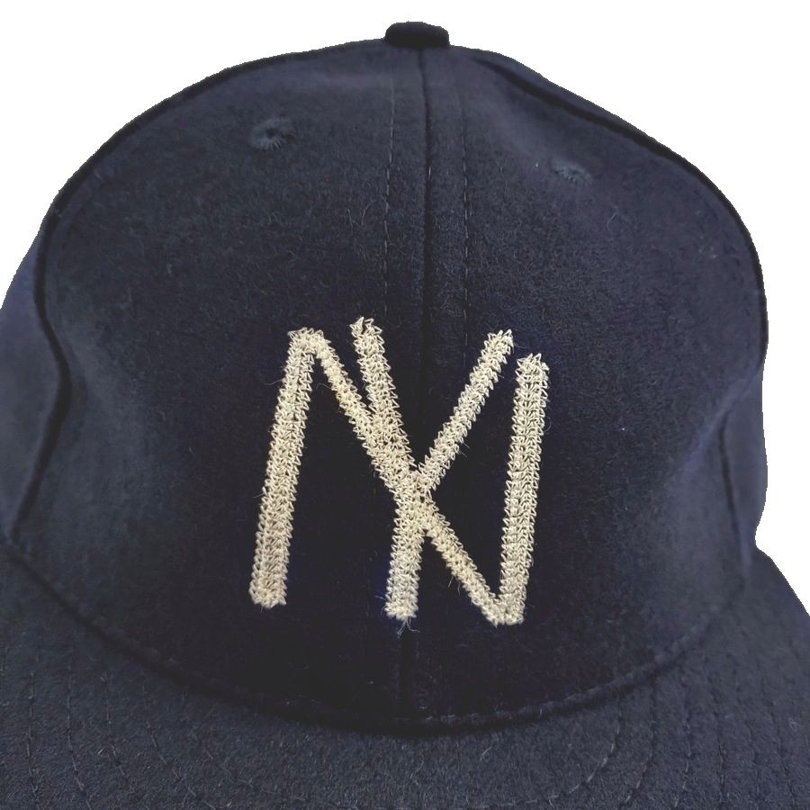 COOPERSTOWN BALL CAP / 1935 NEWYORK BLACK YANKEES(CHAIN-STICH) / WOOL NYLON / LEATHER STRAP / 2 COLOR / MADE IN USA