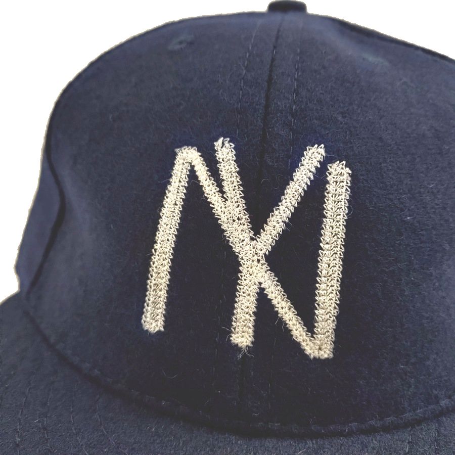 COOPERSTOWN BALL CAP / 1935 NEWYORK BLACK YANKEES(CHAIN-STICH) / WOOL NYLON / LEATHER STRAP / 2 COLOR / MADE IN USA