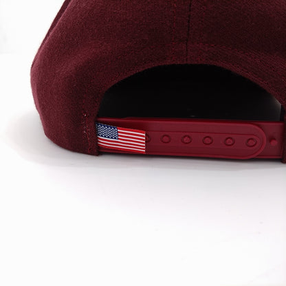 COOPERSTOWN BALL CAP / 1935 NEWYORK BLACK YANKEES / 30mm LOGO / WOOL SAGE / MAROON  / MADE IN USA