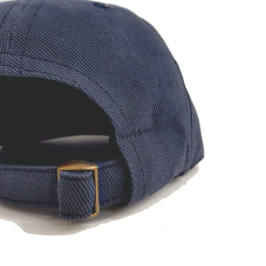 COOPERSTOWN BALL CAP / USMC / BEEFY BRUSHED BULL DENIM CAP / NAVY/ 12OZ / MADE IN USA