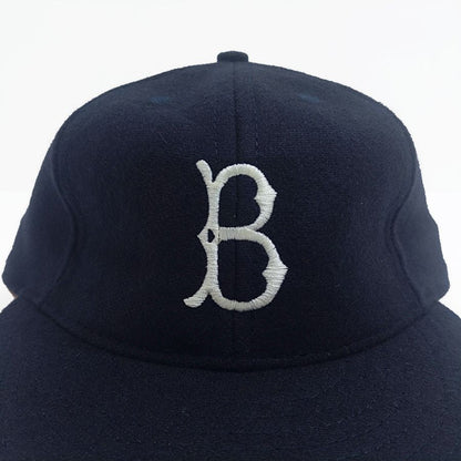 COOPERSTOWN BALL CAP / 1955 BROOKLYN DODGERS / NAVY / WOOL FLANNEL / LEATHER STRAP / MADE IN USA