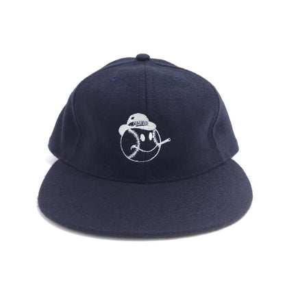 COOPERSTOWN BALL CAP / 1971 CHARLIES PRIMARY / EXCLUSIVE / NAVY / WOOL FLANNEL / LEATHER STRAP / MADE IN USA