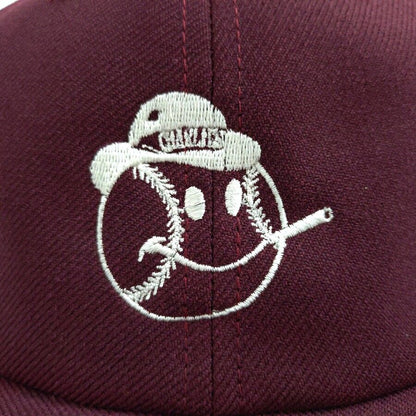 COOPERSTOWN BALL CAP / 1971 CHARLESTONE CHARLIES PRIMARY / WOOL SAGE / BLACK , MAROON / SNAP / EXCLUSIVE / MADE IN USA