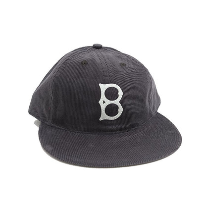 COOPERSTOWN BALL CAP / CORDUROY CAP / 1947 BALTIMORE ELITE GIANTS / GRAY / SOFT VISOR / FELT / SPECIAL ORDER MODEL / MADE IN USA
