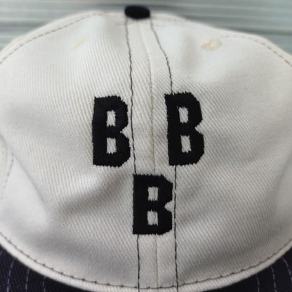COOPERSTOWN BALL CAP / 1948 BIRMINGHAM BLACK BARONS / 2-TONE BASEBALL CAP / STITCH / WHITE×BLACK / ORGINAL S / SNAP / EXCLUSIVE / MADE IN USA