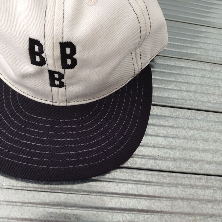 COOPERSTOWN BALL CAP / 1948 BIRMINGHAM BLACK BARONS / 2-TONE BASEBALL CAP / STITCH / WHITE×BLACK / ORGINAL S / SNAP / EXCLUSIVE / MADE IN USA