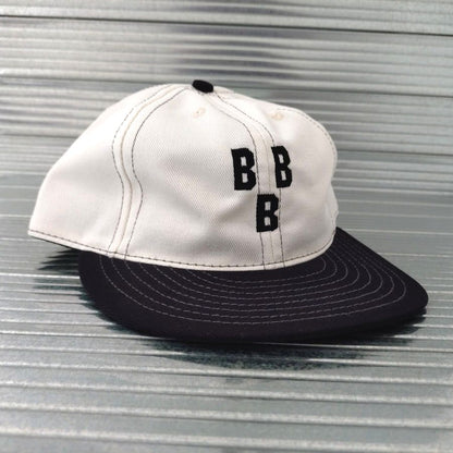 COOPERSTOWN BALL CAP / 1948 BIRMINGHAM BLACK BARONS / 2-TONE BASEBALL CAP / STITCH / WHITE×BLACK / ORGINAL S / SNAP / EXCLUSIVE / MADE IN USA