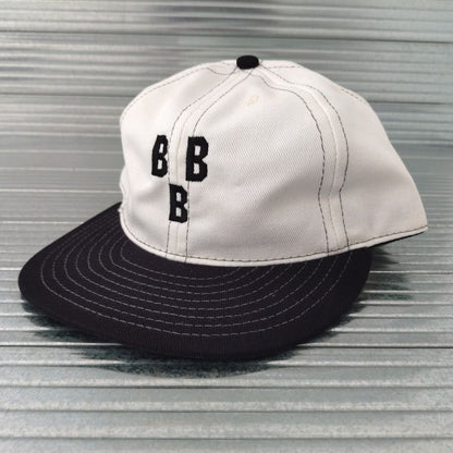 COOPERSTOWN BALL CAP / 1948 BIRMINGHAM BLACK BARONS / 2-TONE BASEBALL CAP / STITCH / WHITE×BLACK / ORGINAL S / SNAP / EXCLUSIVE / MADE IN USA