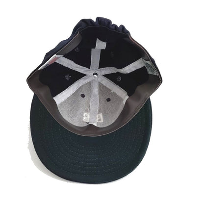 COOPERSTOWN BALL CAP / 1948 BIRMINGHAM BLACK BARONS / WOOL FLANNEL / NAVY / 3 INCH SOFT VISOR / ELASTIC / MADE IN USA