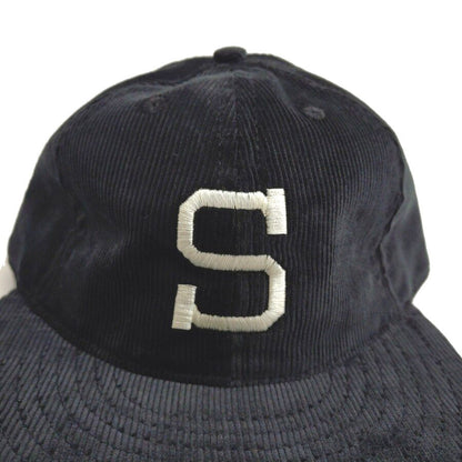 COOPERSTOWN BALL CAP / CORDUROY CAP / 1903 SPOKANE INDIANS  / BLACK / EXCLUSIVE / SOFT VISOR / SPECIAL ORDER MODEL / MADE IN USA