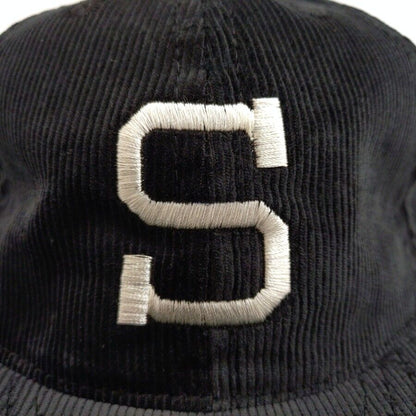 COOPERSTOWN BALL CAP / CORDUROY CAP / 1903 SPOKANE INDIANS  / BLACK / EXCLUSIVE / SOFT VISOR / SPECIAL ORDER MODEL / MADE IN USA