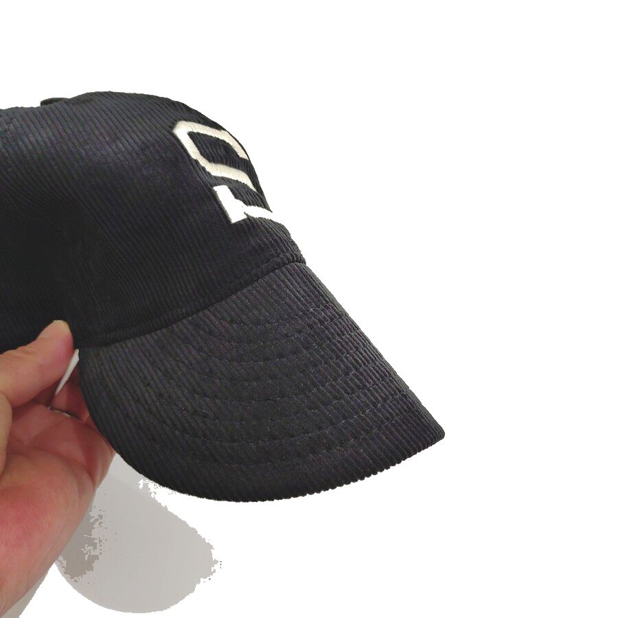 COOPERSTOWN BALL CAP / CORDUROY CAP / 1903 SPOKANE INDIANS  / BLACK / EXCLUSIVE / SOFT VISOR / SPECIAL ORDER MODEL / MADE IN USA