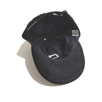 COOPERSTOWN BALL CAP / CORDUROY CAP / 1903 SPOKANE INDIANS  / BLACK / EXCLUSIVE / SOFT VISOR / SPECIAL ORDER MODEL / MADE IN USA