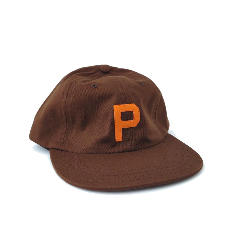 COOPERSTOWN BALL CAP / 1947 PORTLAND BEAVERS / BROWN / ORANGE FELT / SPECIAL ORDER COLOR / MADE IN USA