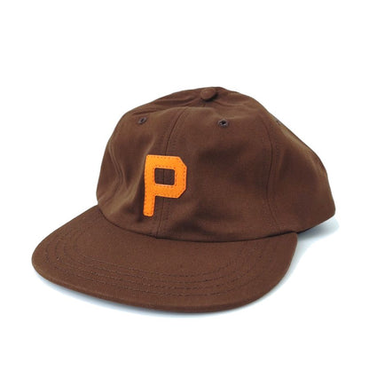 COOPERSTOWN BALL CAP / 1947 PORTLAND BEAVERS / BROWN / ORANGE FELT / SPECIAL ORDER COLOR / MADE IN USA