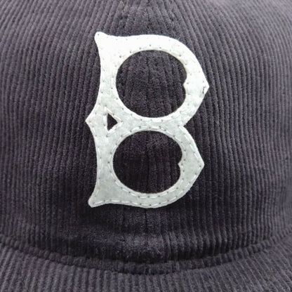 COOPERSTOWN BALL CAP / CORDUROY CAP / 1947 BALTIMORE ELITE GIANTS / GRAY / SOFT VISOR / FELT / SPECIAL ORDER MODEL / MADE IN USA