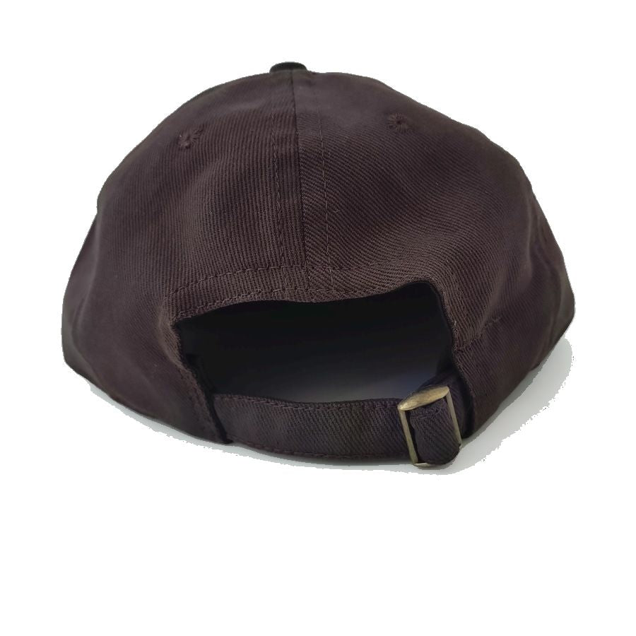 COOPERSTOWN BALL CAP / 1912 MACON PEACHES / BRUSHED COTTON TWILL / SOFT VISOR / D-RING / DARK BROWN / MADE IN USA