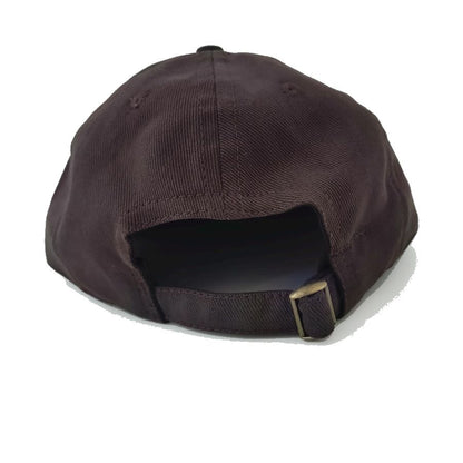 COOPERSTOWN BALL CAP / 1912 MACON PEACHES / BRUSHED COTTON TWILL / SOFT VISOR / D-RING / DARK BROWN / MADE IN USA