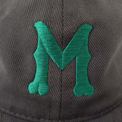 COOPERSTOWN BALL CAP / 1912 MACON PEACHES / BRUSHED COTTON TWILL / SOFT VISOR / D-RING / DARK BROWN / MADE IN USA