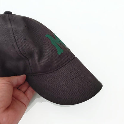 COOPERSTOWN BALL CAP / 1912 MACON PEACHES / BRUSHED COTTON TWILL / SOFT VISOR / D-RING / DARK BROWN / MADE IN USA
