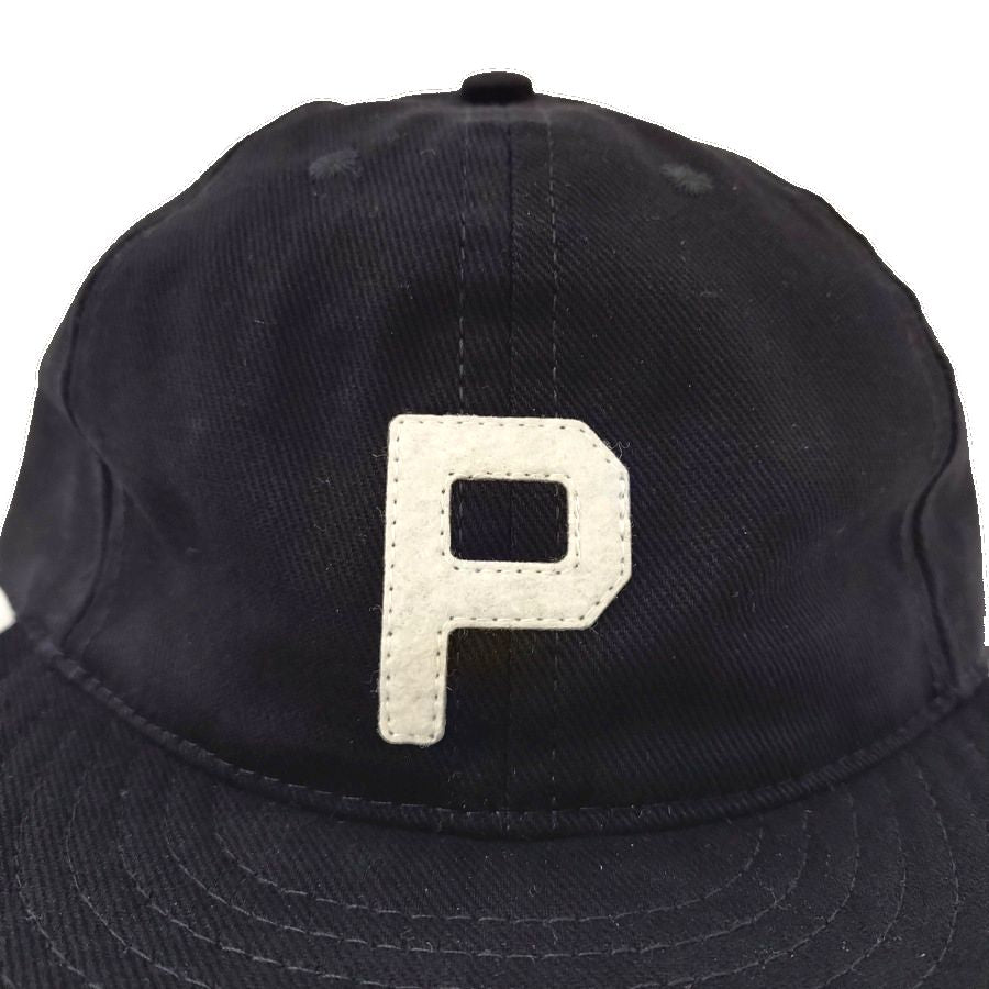 COOPERSTOWN BALL CAP / 1947 PORTLAND BEAVERS  / BRUSHED COTTON TWILL / SOFT VISOR / D-RING / BLACK / MADE IN USA