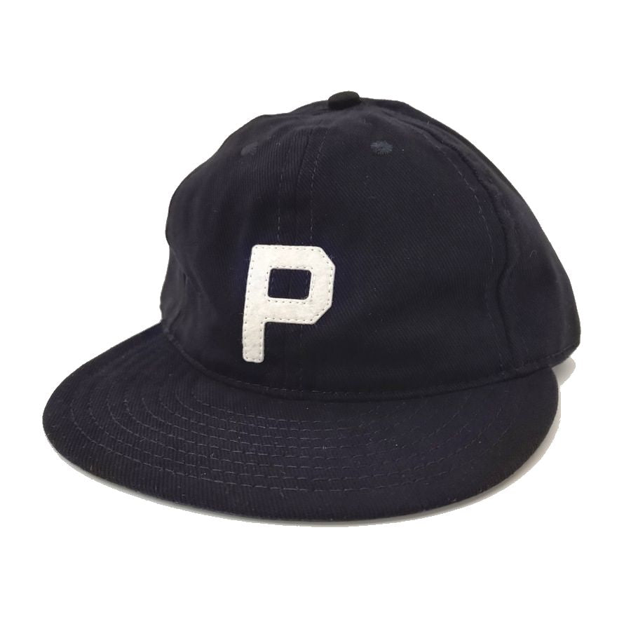 COOPERSTOWN BALL CAP / 1947 PORTLAND BEAVERS  / BRUSHED COTTON TWILL / SOFT VISOR / D-RING / BLACK / MADE IN USA