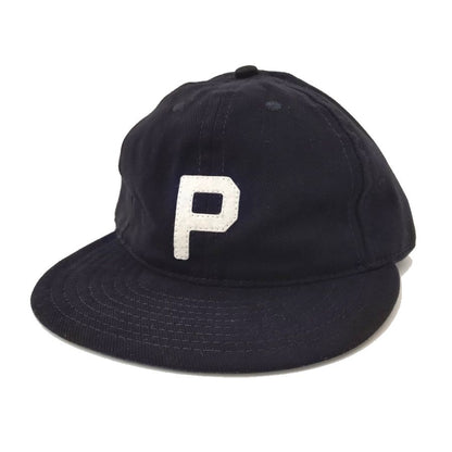 COOPERSTOWN BALL CAP / 1947 PORTLAND BEAVERS  / BRUSHED COTTON TWILL / SOFT VISOR / D-RING / BLACK / MADE IN USA