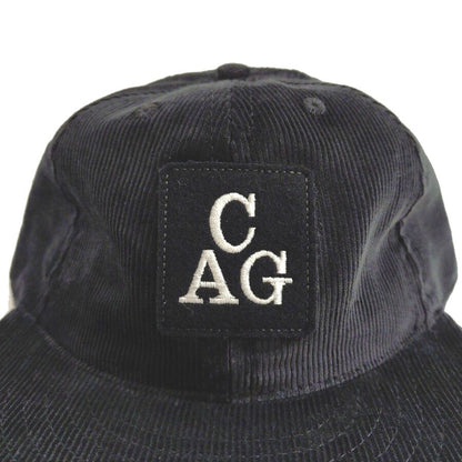 COOPERSTOWN BALL CAP / CORDUROY CAP / 1938 CHICAGO AMERICAN GIANTS  / BLACK / SOFT VISOR / PATCH / SPECIAL ORDER MODEL / MADE IN USA