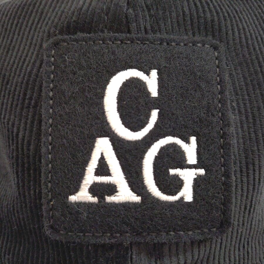 COOPERSTOWN BALL CAP / CORDUROY CAP / 1938 CHICAGO AMERICAN GIANTS  / BLACK / SOFT VISOR / PATCH / SPECIAL ORDER MODEL / MADE IN USA