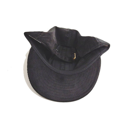 COOPERSTOWN BALL CAP / CORDUROY CAP / COOPERS PATCH  / BLACK / SOFT VISOR / PATCH / SPECIAL ORDER MODEL / MADE IN USA